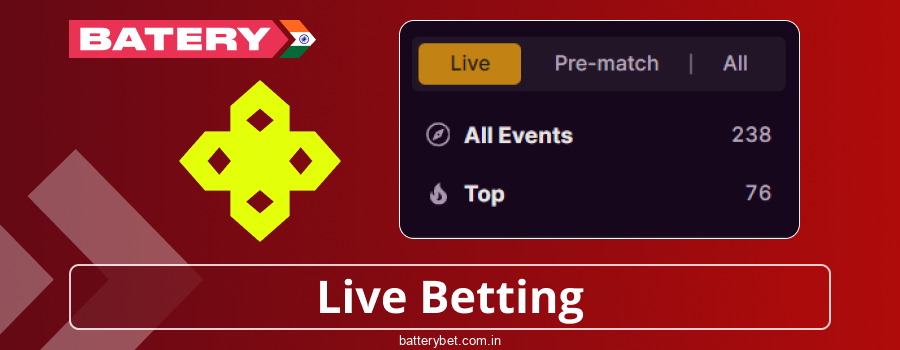 Live Matches in Batery Bet India